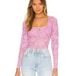🪞 free people lace top